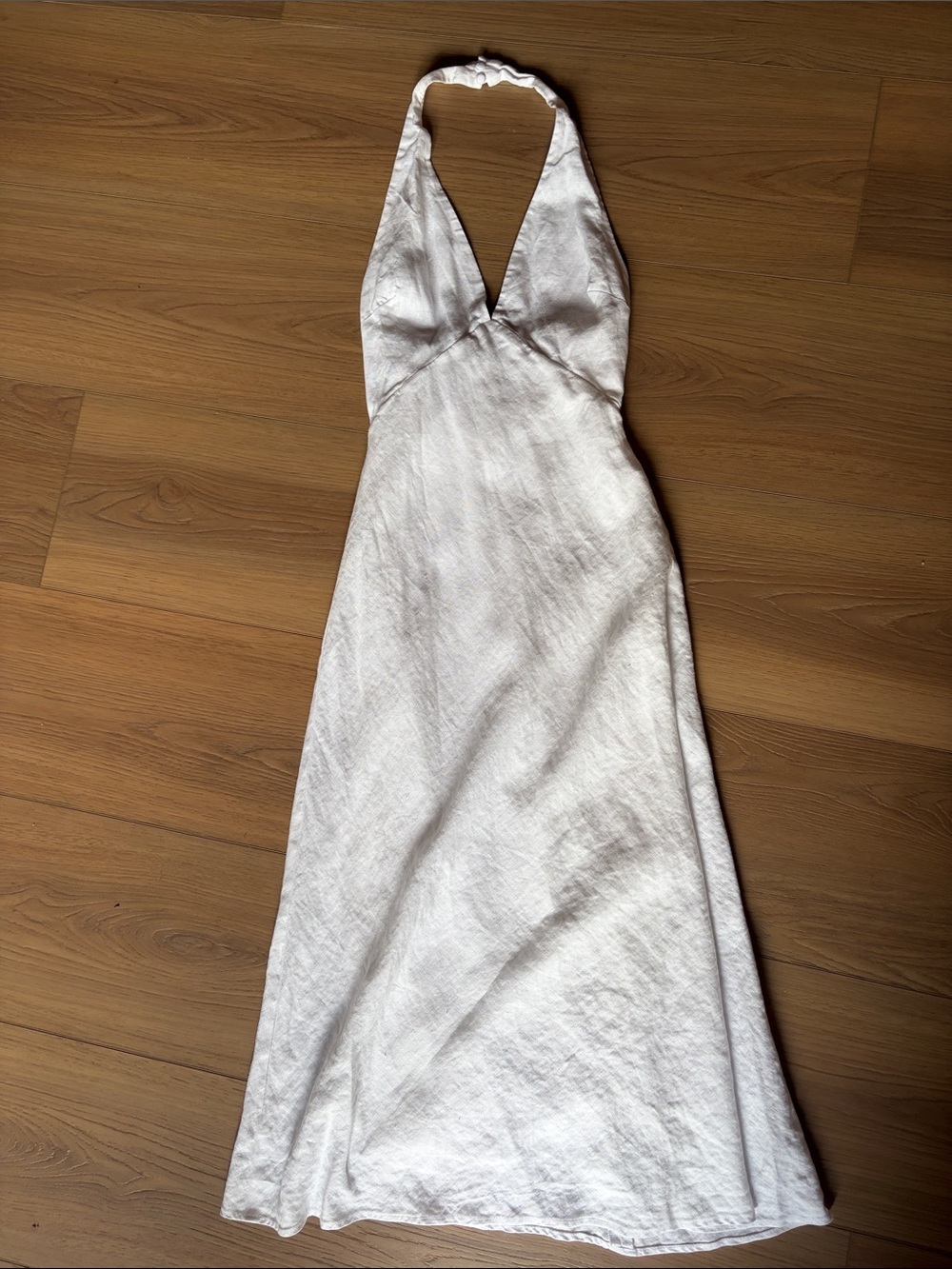 Reformation Linen Halter Midi Dress